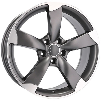 Alu kola pro Audi BK217 8.5x19 5x112 ET45 66.6 Grey Polished Half Matt | Wheelsup.cz