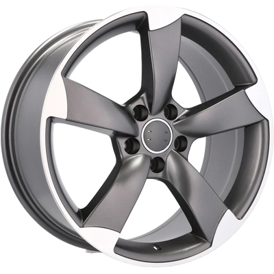 Alu kola pro Audi BK217 8x18 5x112 ET45 66.6 Grey Polished Half Matt | Wheelsup.cz