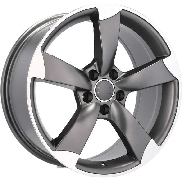 Alu kola pro Audi BK217 7.5x17 5x112 ET45 66.6 Grey Polished Half Matt | Wheelsup.cz