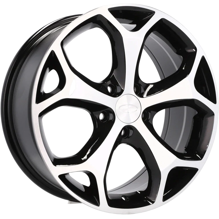 Alu kola pro Ford BK386 7.5x17 5x108 ET50 63.4 Black Polished | Wheelsup.cz