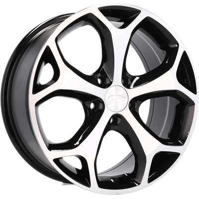 Alu kola pro Ford BK386 6x14 4x108 ET35 63.4 Black Polished | Wheelsup.cz