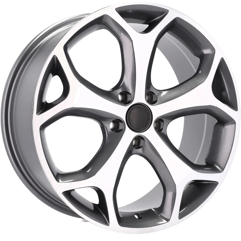 Alu kola pro Ford BK386 6.5x16 5x108 ET50 63.4 Grey Polished | Wheelsup.cz