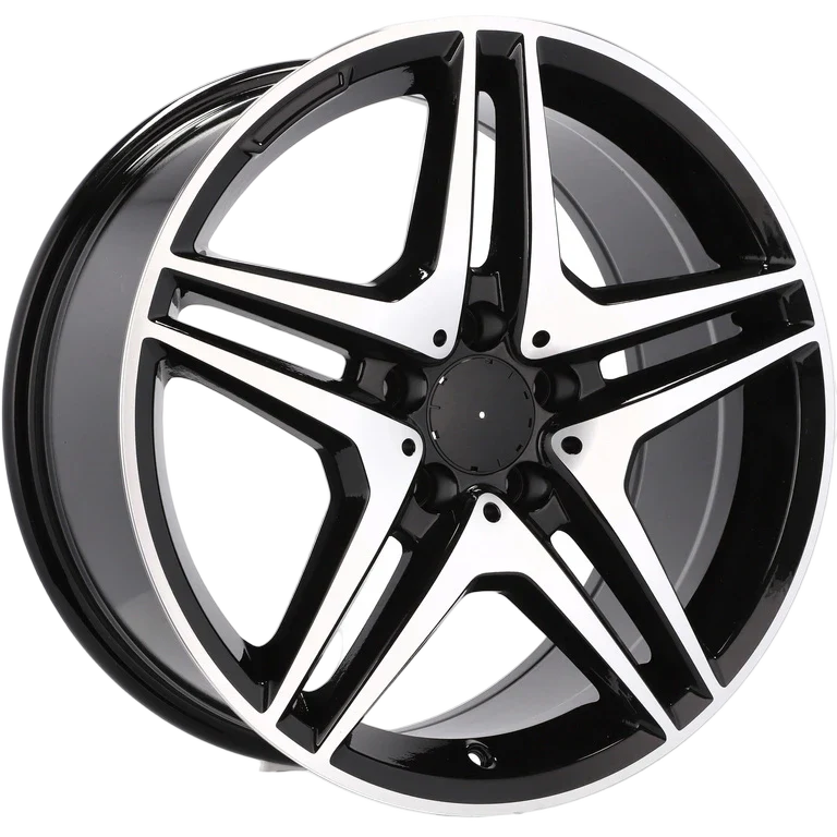 Alu kola pro Mercedes BK443 8x17 5x112 ET40 66.6 Black Polished | Wheelsup.cz