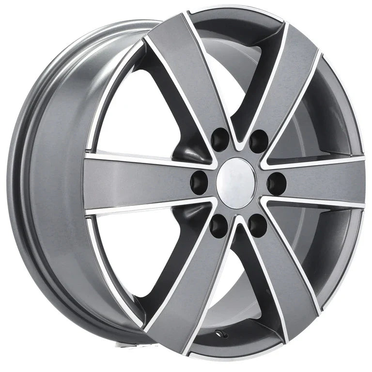 Alu kola pro Mercedes BK474 7x16 6x130 ET60 84.1 Grey Polished | Wheelsup.cz