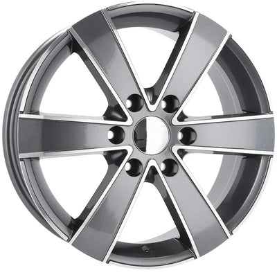 Alu kola pro Mercedes BK474 7x16 6x130 ET60 84.1 Grey Polished | Wheelsup.cz