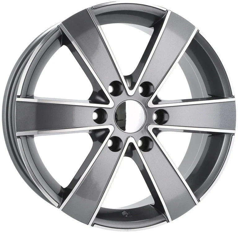 Alu kola pro Mercedes BK474 7x16 6x130 ET60 84.1 Grey Polished | Wheelsup.cz