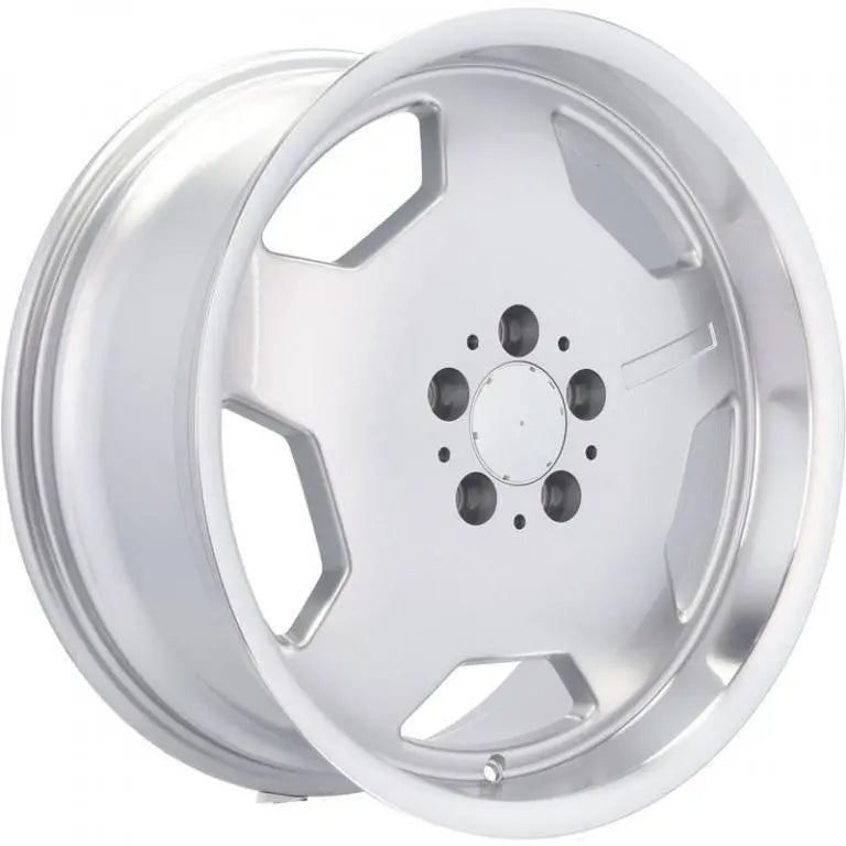 Alu kola pro Mercedes BK632 8x17 5x112 ET35 66.6 Silver & Polished Lip