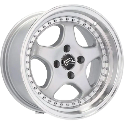 Alu kola pro BMW BK660 7x14 4x100 ET20 Silver & Polished Lip