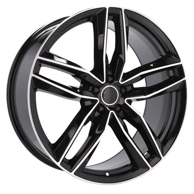 Alu kola pro Audi BK690 8x18 5x112 ET45 66.6 Black Polished | Wheelsup.cz