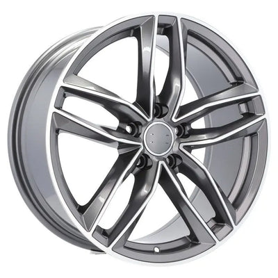 Alu kola pro Audi BK690 7.5x17 5x112 ET40 66.6 Grey Polished | Wheelsup.cz