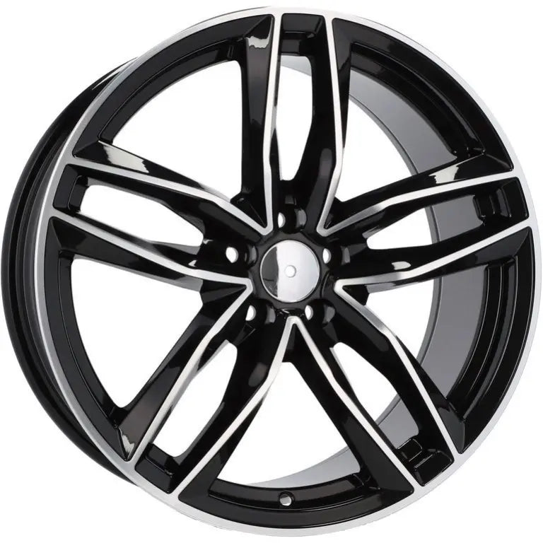 Alu kola pro Audi BK690 8x18 5x112 ET45 66.6 Black Polished | Wheelsup.cz