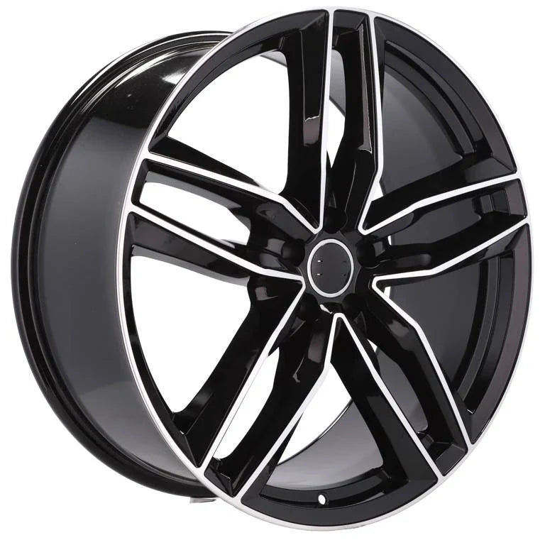 Alu kola pro Audi BK690 7.5x17 5x112 ET45 66.6 Black Polished | Wheelsup.cz