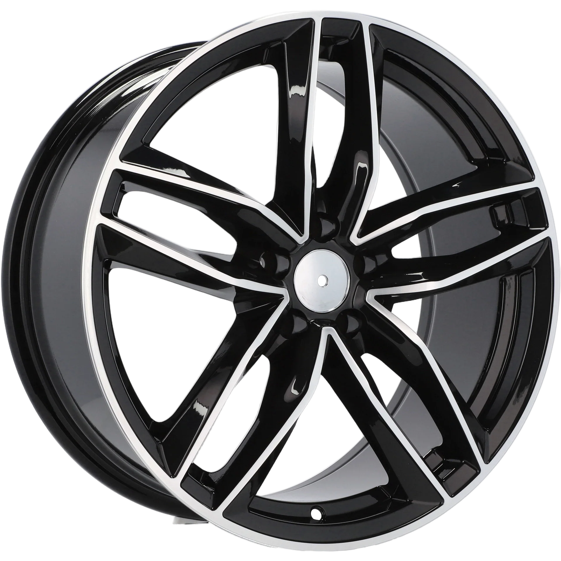 Alu kola pro Audi BK690 8x18 5x100 ET35 57.1 Black Polished | Wheelsup.cz