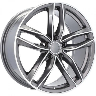 Alu kola pro Audi BK690 7.5x17 5x112 ET40 66.6 Grey Polished | Wheelsup.cz