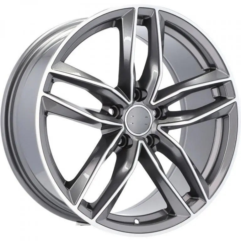 Alu kola pro Audi BK690 7.5x17 5x112 ET40 66.6 Grey Polished | Wheelsup.cz