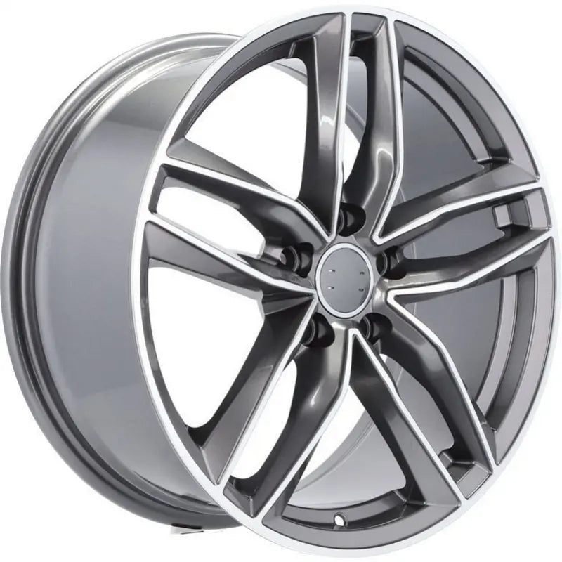 Alu kola pro Audi BK690 8x18 5x112 ET45 66.6 Grey Polished | Wheelsup.cz