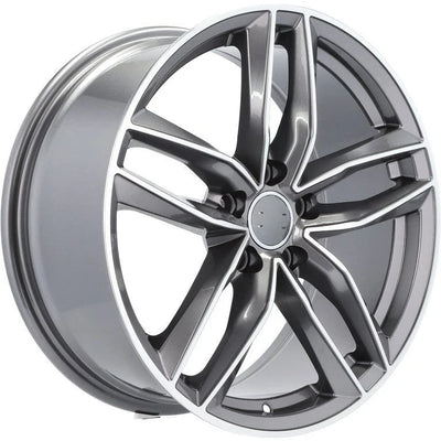 Alu kola pro Audi BK690 7.5x17 5x112 ET45 66.6 Grey Polished | Wheelsup.cz