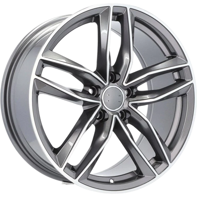 Alu kola pro Audi BK690 7x16 5x112 ET39 66.6 Grey Polished | Wheelsup.cz