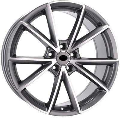 Alu kola pro Audi BK703 8x18 5x112 ET42 66.6 Grey Polished | Wheelsup.cz
