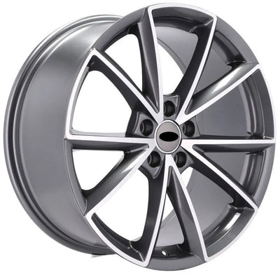 Alu kola pro Audi BK703 8x18 5x112 ET42 66.6 Grey Polished | Wheelsup.cz