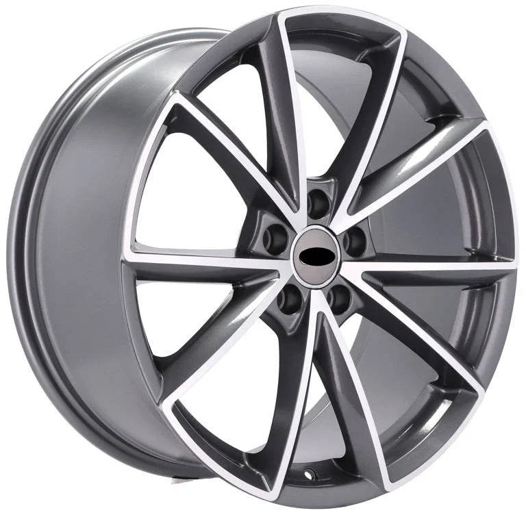 Alu kola pro Audi BK703 8x18 5x112 ET42 66.6 Grey Polished | Wheelsup.cz