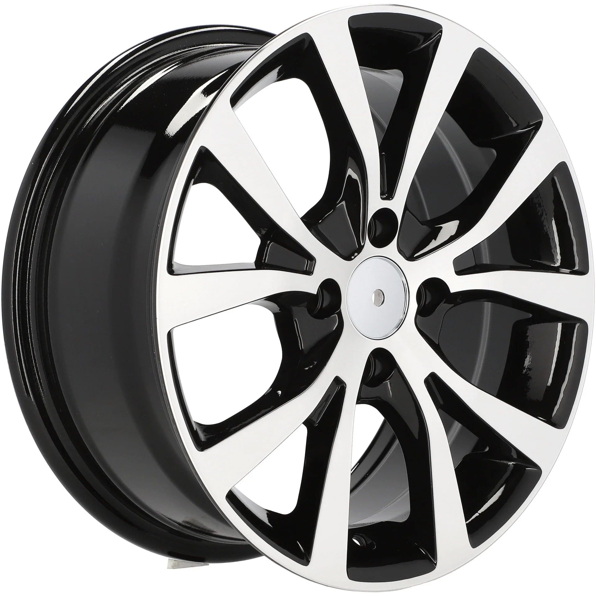 Alu kola pro Hyundai BK715 6.5x15 4x100 ET40 54.1 Black Polished | Wheelsup.cz