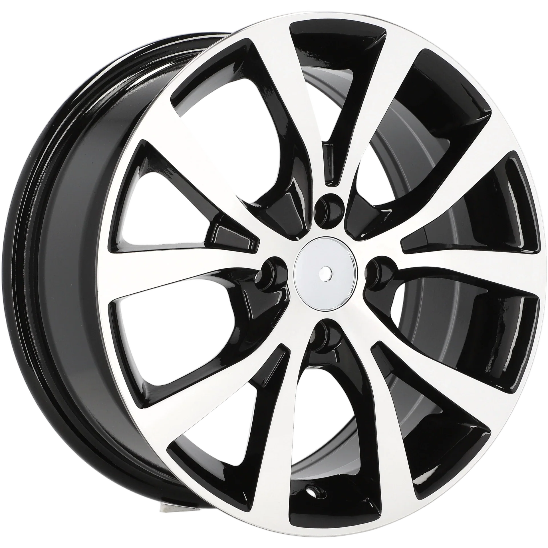 Alu kola pro Hyundai BK715 6.5x15 4x100 ET40 54.1 Black Polished | Wheelsup.cz
