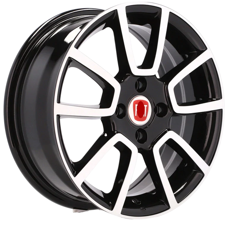 Alu kola pro Fiat BK746 6x15 4x98 ET35 58.1 Black Polished | Wheelsup.cz