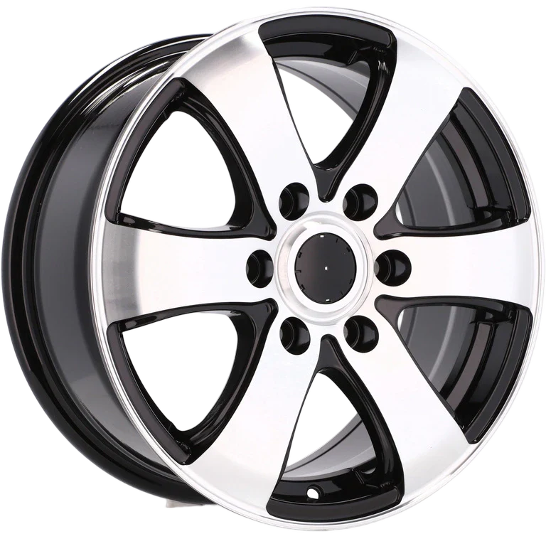 Alu kola pro Mercedes BK747 7x16 6x130 ET55 84.1 Black Polished | Wheelsup.cz