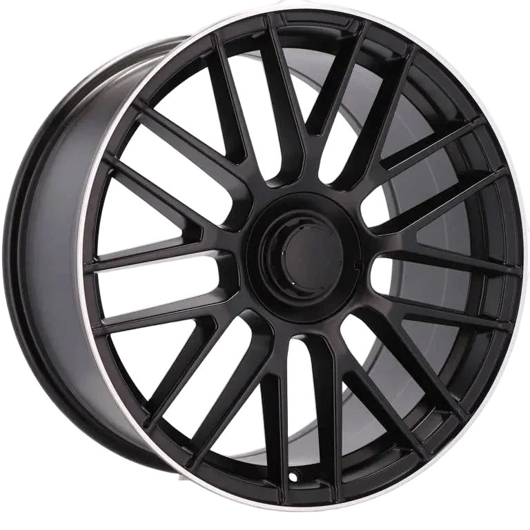 Alu kola pro Mercedes BK912 9.5x19 5x112 ET35 66.6 Black Half Matt & Polished Lip