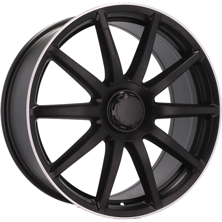 Alu kola pro Mercedes BK913 8.5x20 5x112 ET38 66.6 Black Half Matt & Polished Lip | Wheelsup.cz