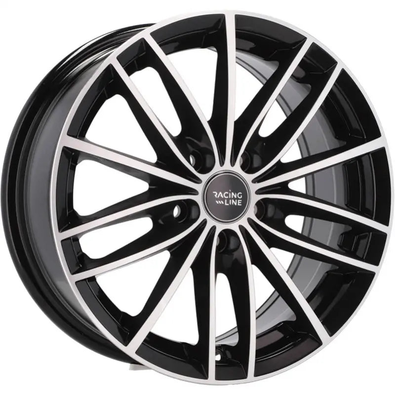 Alu kola Racing Line BK926 6.5x15 5x100 ET40 57.1 Black Polished