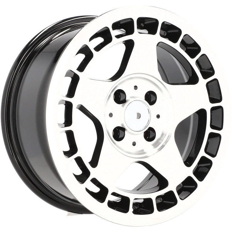 Alu kola Racing Line BK927 7x15 4x100 ET24 57.1 Black Polished | Wheelsup.cz