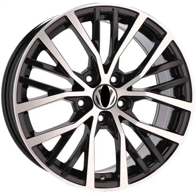 Alu kola pro Volkswagen BK952 7.5x17 5x100 ET45 57.1 Black Polished | Wheelsup.cz