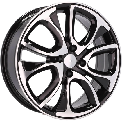 Alu kola pro Citroen BY124 7x18 4x108 ET30 65.1 Black Polished