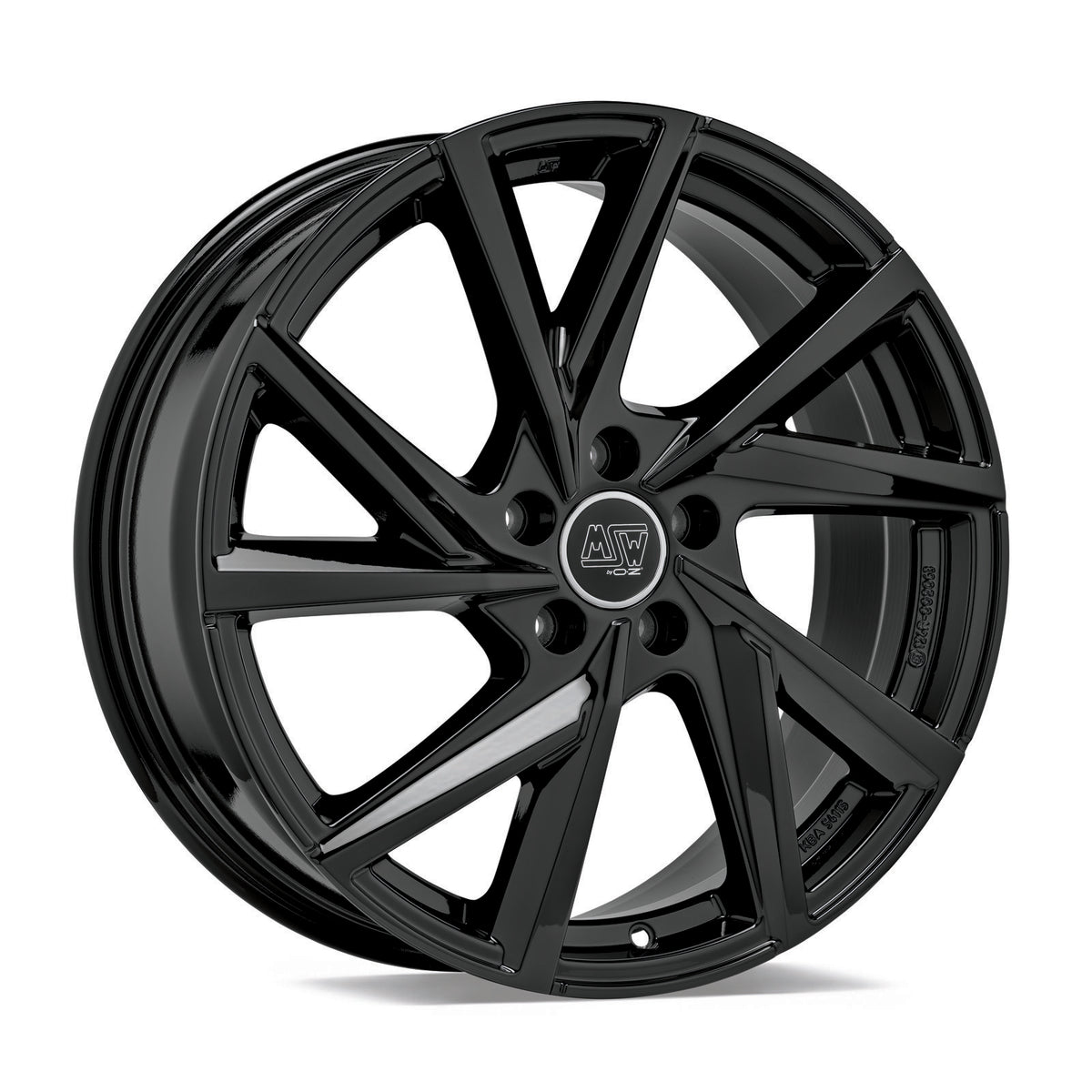 Alu kola MSW 80-5 6.5x18 5x114.3 ET32 66.1 černá