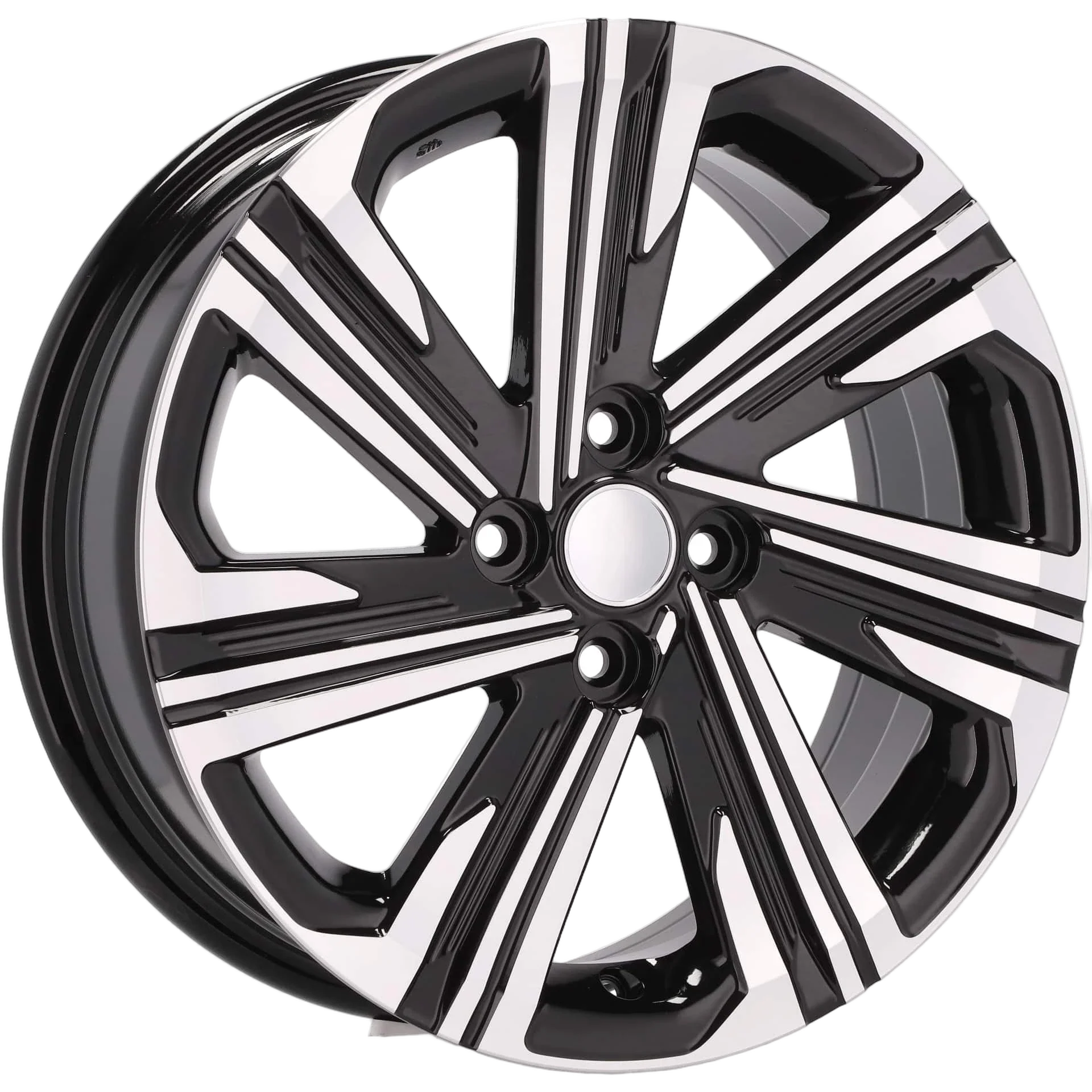 Alu kola pro Toyota D1822 5.5x15 4x100 ET45 54.1 Black Polished | Wheelsup.cz