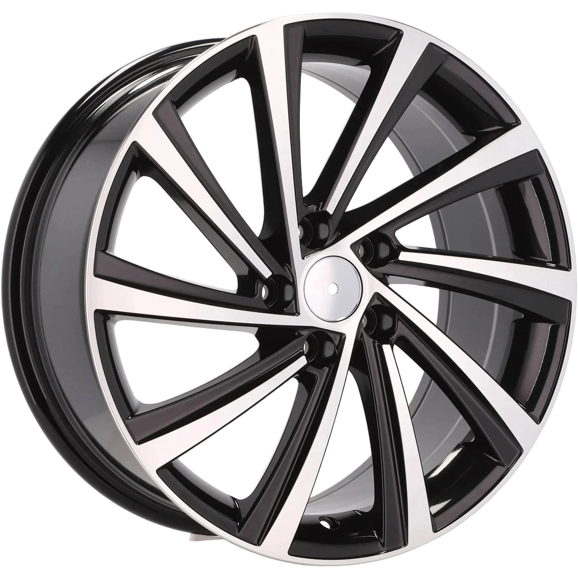 Alu kola pro Škoda D2403 8x18 5x112 ET45 57.1 Black Polished | Wheelsup.cz