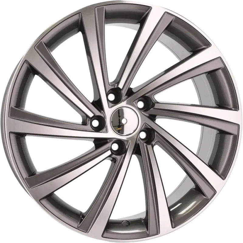 Alu kola pro Škoda D2403 8x18 5x112 ET45 57.1 Grey Polished | Wheelsup.cz