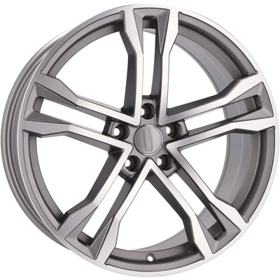 Alu kola pro Audi D5520 8.5x19 5x112 ET35 66.6 Grey Polished Half Matt | Wheelsup.cz