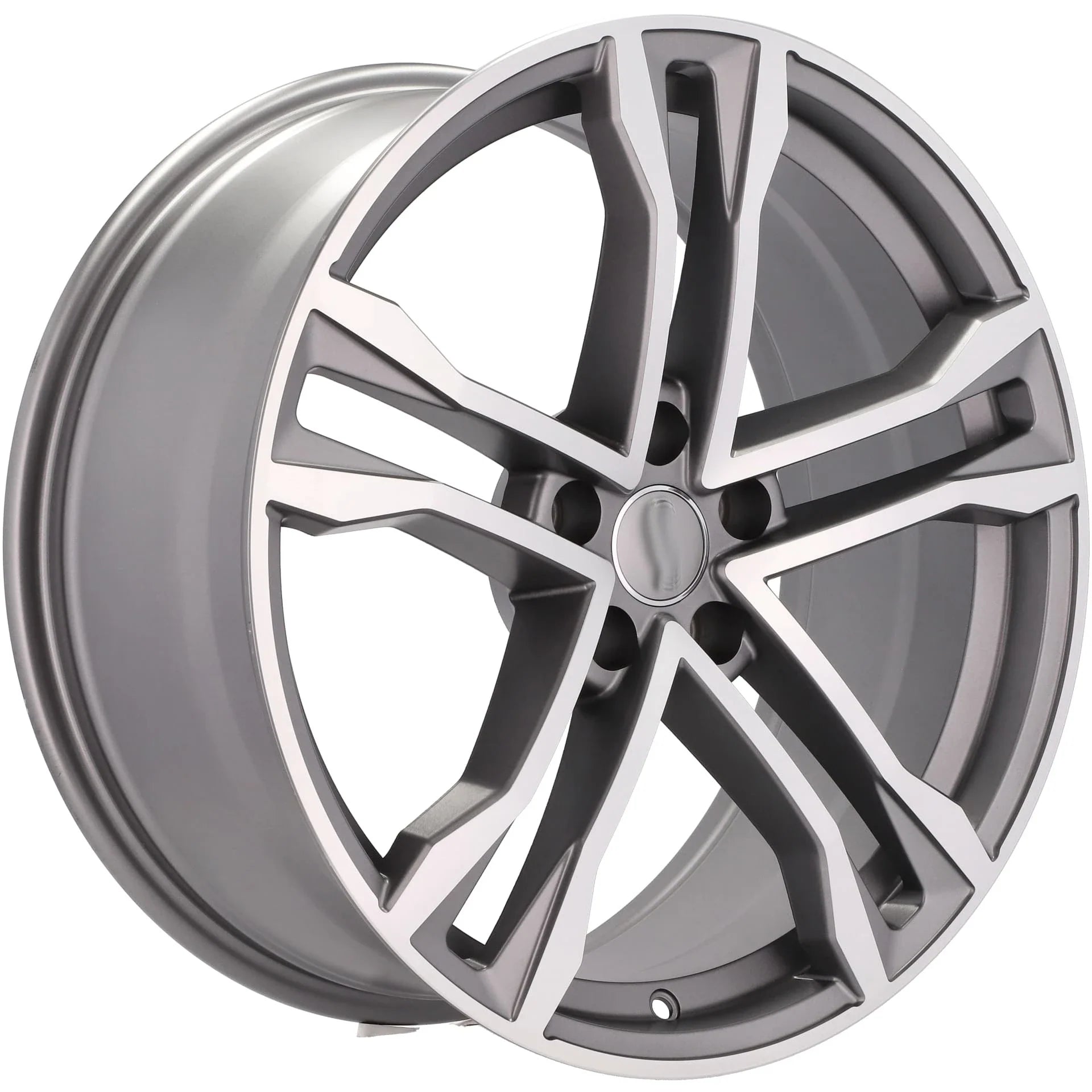 Alu kola pro Audi D5520 8.5x19 5x112 ET35 66.6 Grey Polished Half Matt | Wheelsup.cz