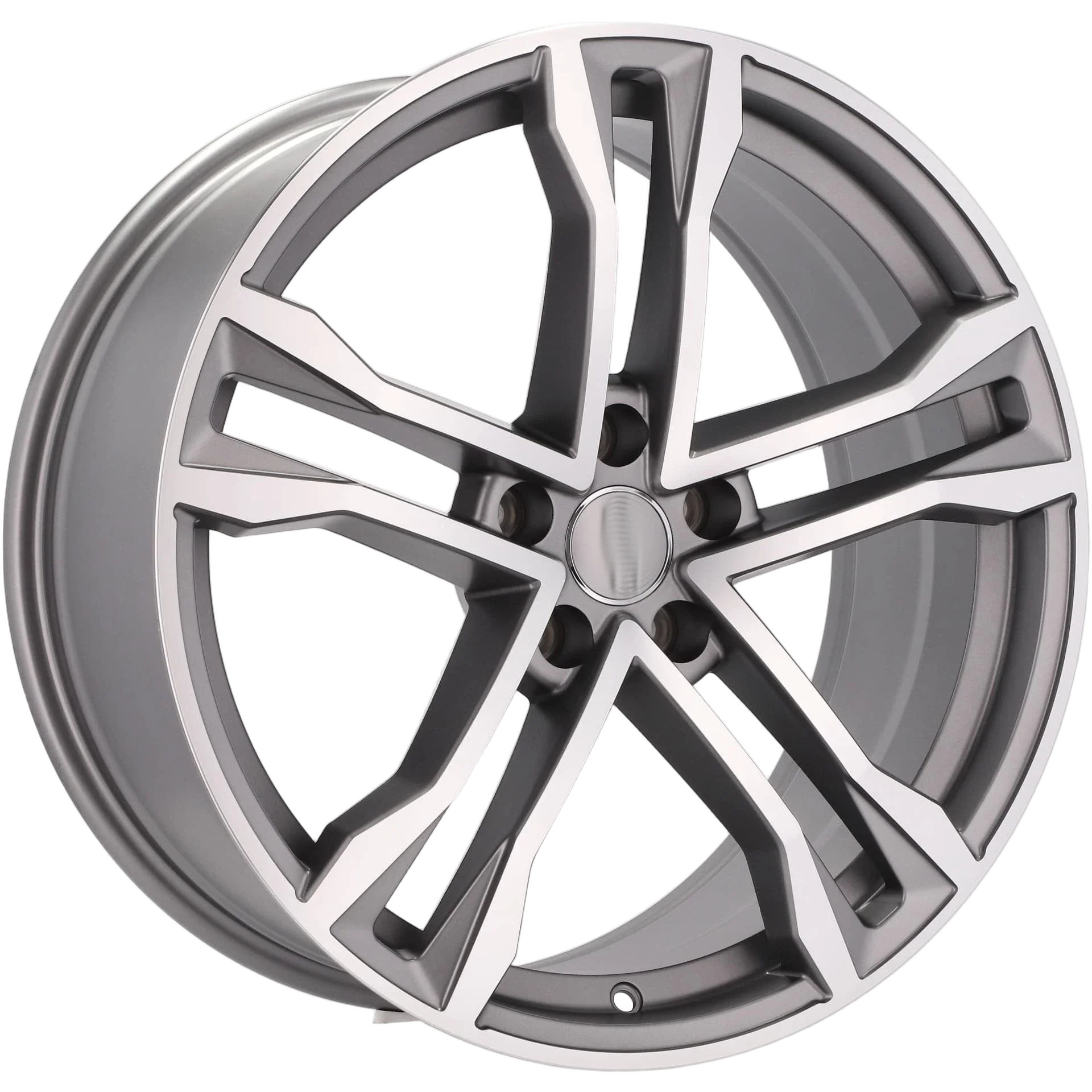 Alu kola pro Audi D5520 8.5x19 5x112 ET35 66.6 Grey Polished Half Matt | Wheelsup.cz