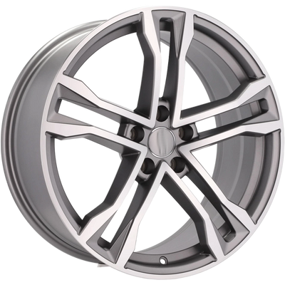 Alu kola pro Audi D5520 8.5x19 5x112 ET35 66.6 Grey Polished Half Matt | Wheelsup.cz