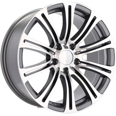 Alu kola pro BMW E568 7.5x17 5x120 ET34 72.6 Grey Polished | Wheelsup.cz