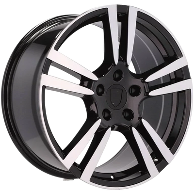 Alu kola pro Porsche E946 9.5x20 5x130 ET55 71.6 Black Polished | Wheelsup.cz