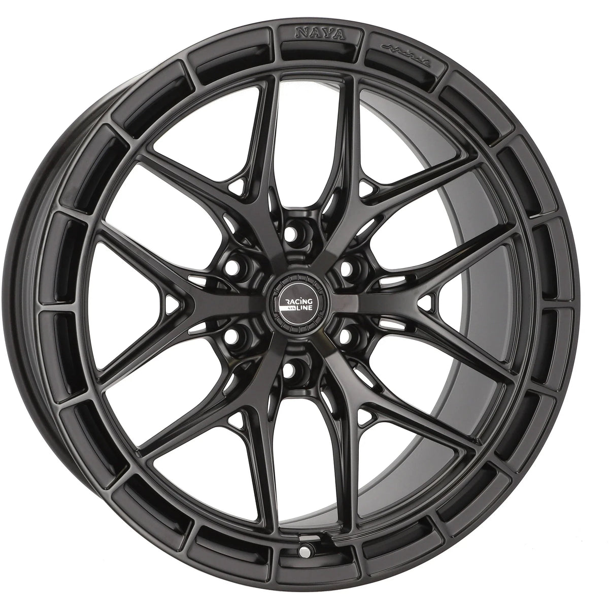 Alu kola Racing Line F3045 9x20 6x139.7 ET15 106.1 Black Half Matt