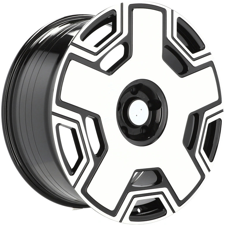 Alu kola pro Mercedes F3053 10x22 5x130 ET35 84.1 Black Polished | Wheelsup.cz