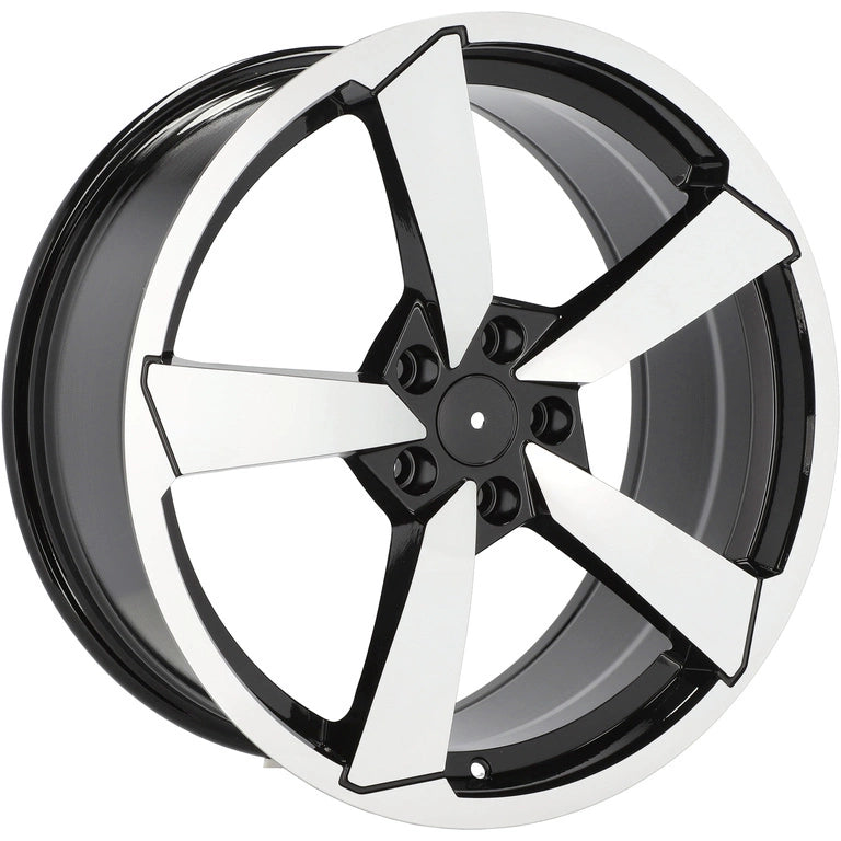 Alu kola pro Audi F9781 8.5x19 5x112 ET32 66.6 Black Polished | Wheelsup.cz