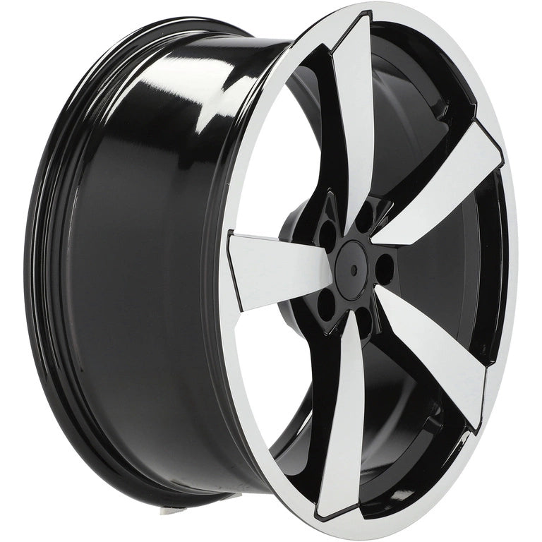 Alu kola pro Audi F9781 8.5x19 5x112 ET32 66.6 Black Polished | Wheelsup.cz