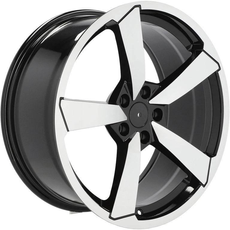 Alu kola pro Audi F9781 8.5x19 5x112 ET32 66.6 Black Polished | Wheelsup.cz